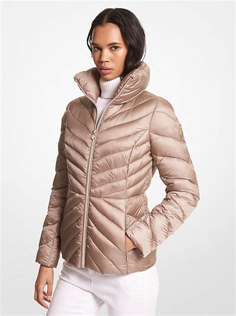 michael kors daunenjacke herren packable down|michael kors quilted puffer jacket.